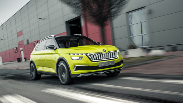 Skoda Vision X 2018 Front Wallpaper