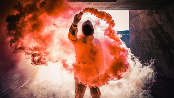Smoke Anonymus 4k (320x240) Resolution Wallpaper