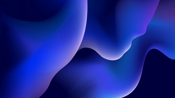 Smooth Blue Wave Forms (1280x720) Resolution Wallpaper