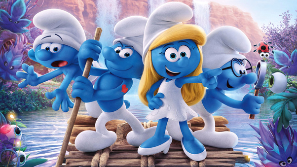 Smurfs The Lost Village Animated Movie Wallpaper