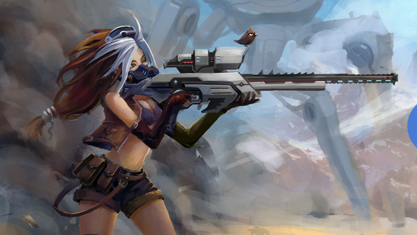Sniper Girl Fantasy Art 4k Wallpaper
