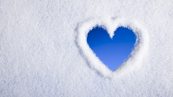 Snow Heart Wallpaper