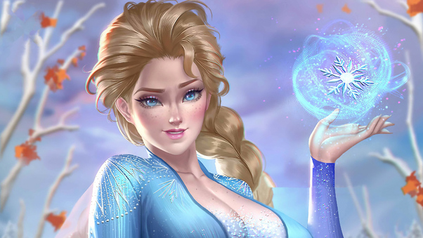 Snow Queen Elsa In Frozen 4k Wallpaper