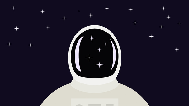 Space Man Illustration 5k Wallpaper