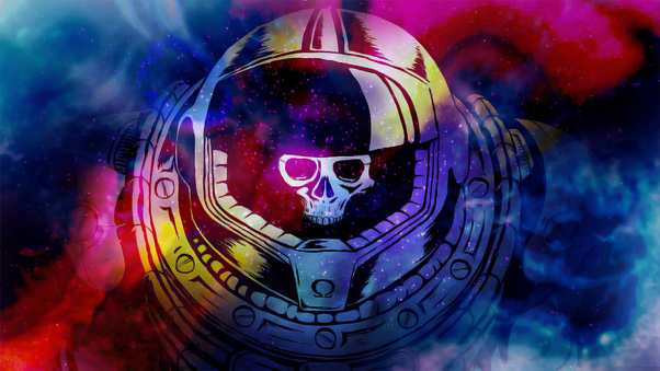 Space Marine Skull Wallpaper