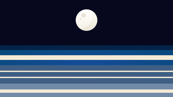 Space Race Moon Morning Wallpaper