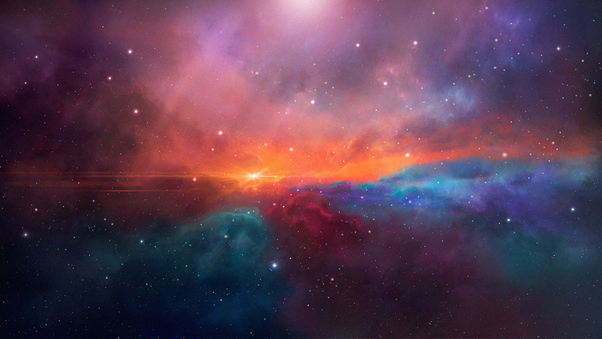 Space Sunset Wallpaper