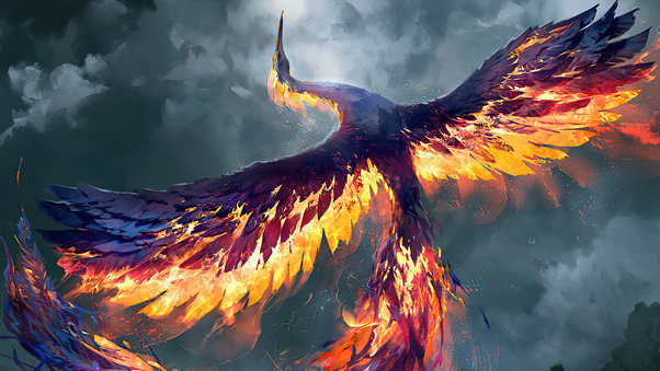 Spellfire Phoenix 4k Wallpaper