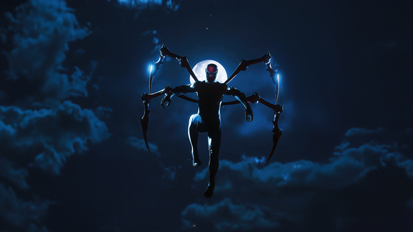 Spider Iron Suit In Spider Man 2 Game Wallpaper