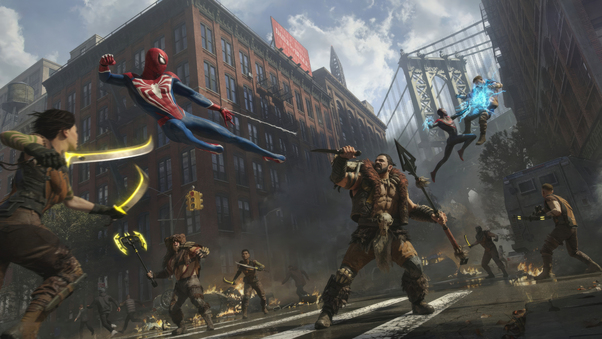 Spider Man 2 Ps5 Gameplay Wallpaper
