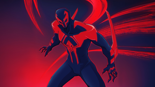 Spider Man 2099 Cityscape Guardian Wallpaper