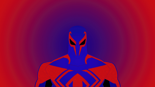 Spider Man 2099 Miguel O Hara Minimal Red 5k Wallpaper