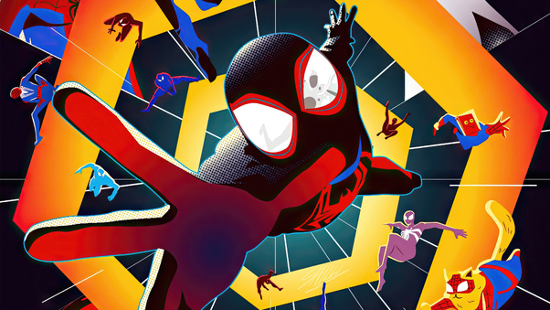 Spider Man Across The Spider Verse Poster Wallpaper