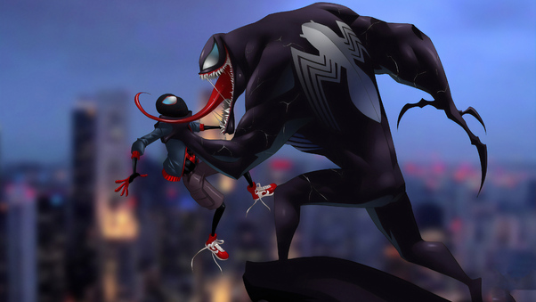 Spider Man And Venom Wallpaper