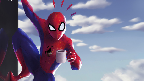 Spider Man Coffee Wallpaper