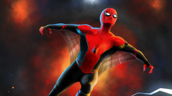 Spider Man Flying Wallpaper