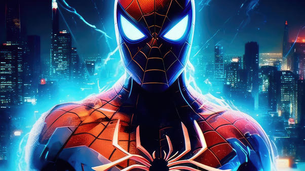 Spider Man Glowing Wallpaper