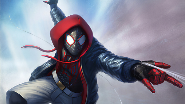 Spider Man Miles Art Wallpaper