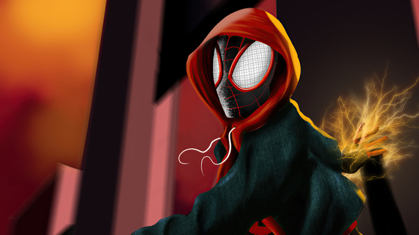 Spider Man Miles Hoodie Wallpaper