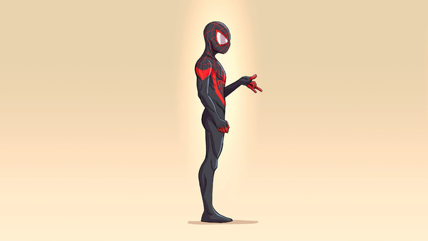 Spider Man Miles Minimalism 4k Wallpaper