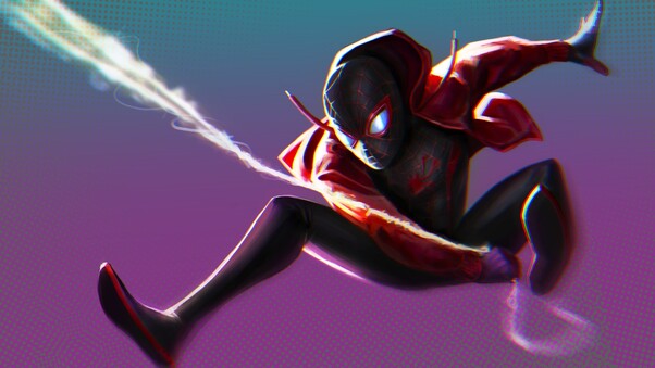 Spider Man Miles Morales Artwork Wallpaper