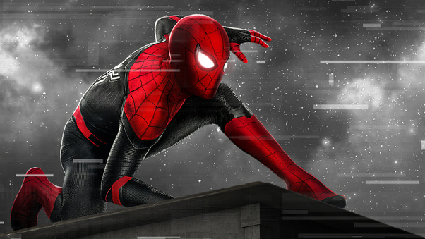 Spider Man Monochrome Artwork Wallpaper