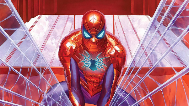 Spider Man On Bridge Wallpaper