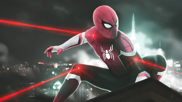 Spider Man Red Suit 4k 2020 Wallpaper