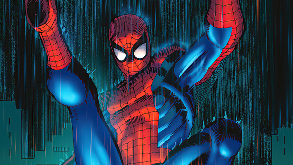 Spider Man Red Suit 4k Wallpaper