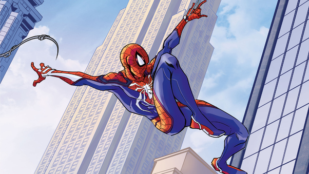 Spider Man Swing 2020 4k Wallpaper