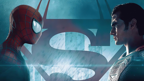 Spider Man Vs Superman 4k Wallpaper