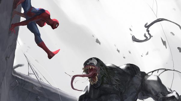 Spider Man Vs Venom 4k Wallpaper