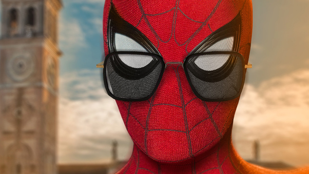 Spider Man Wearing Tony Glasses Wallpaper
