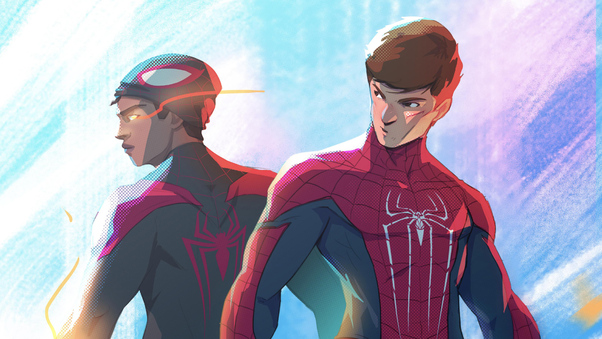 Spider Man With Future Miles Morales Wallpaper
