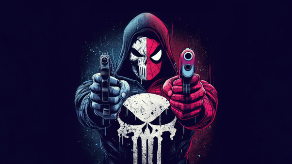 Spider Man X Punisher Wallpaper