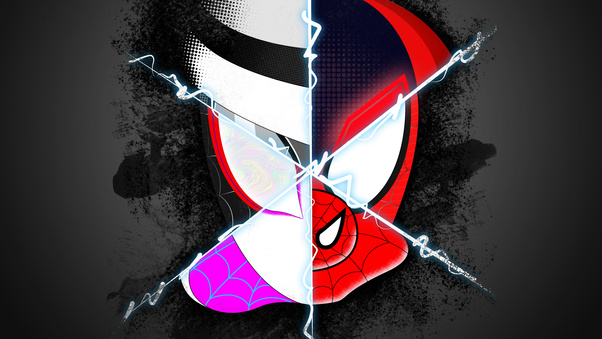 Spider Verse Spiderman Faces Artwork 4k Wallpaper