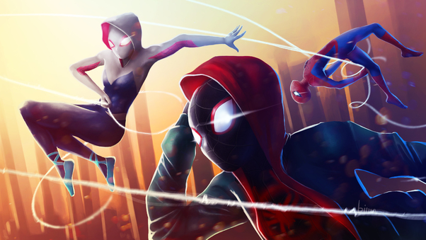 Spider Verse Superheroes Wallpaper