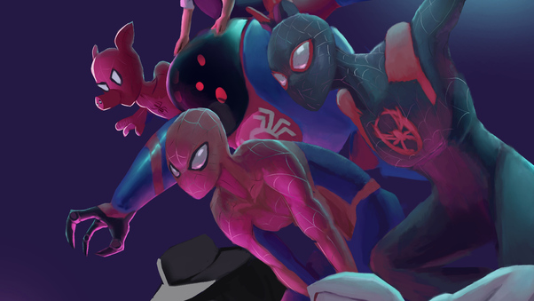Spider Verse Team Art Wallpaper