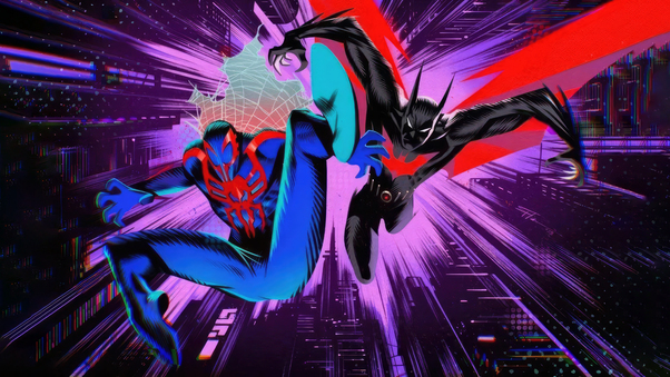 Spiderman 2099 And Batman Beyond Together 5k Wallpaper