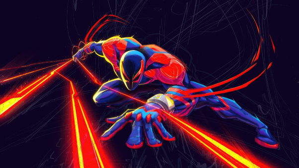 Spiderman 2099 Spider Man Across The Spider Verse Wallpaper