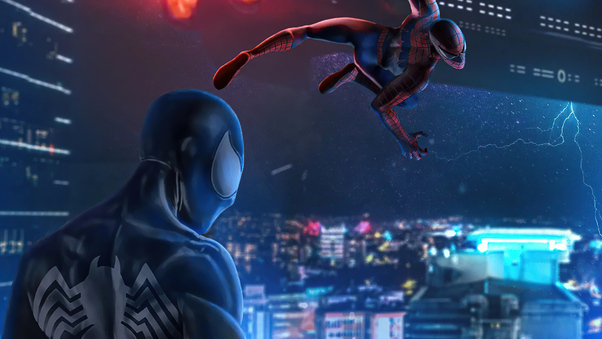 Spiderman 3 Glowing Night Wallpaper