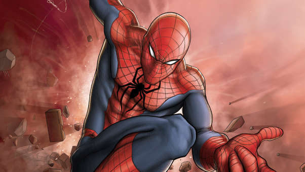 Spiderman 4k Comic Art Wallpaper