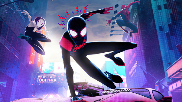 Spiderman Across The Spider Verse 2023 4k Poster Wallpaper