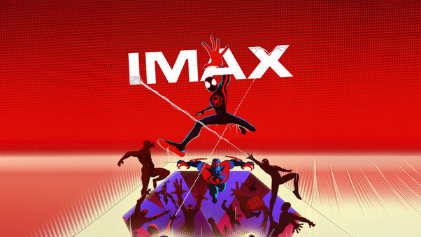 Spiderman Across The Spider Verse Imax Poster Wallpaper
