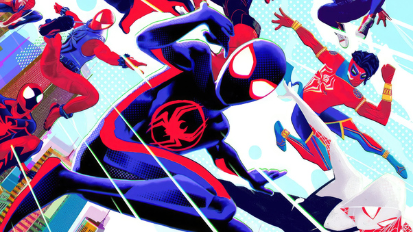 Spiderman Across The Spiderverse New Poster Wallpaper