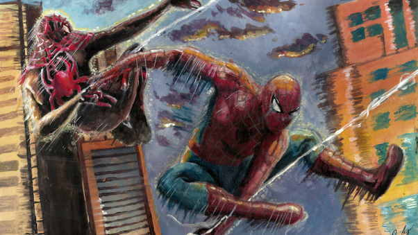 Spiderman And Spiderman 2099 Wallpaper