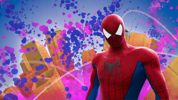 Spiderman Background Colorful Wallpaper