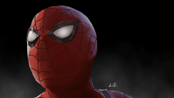 Spiderman Big Face Wallpaper