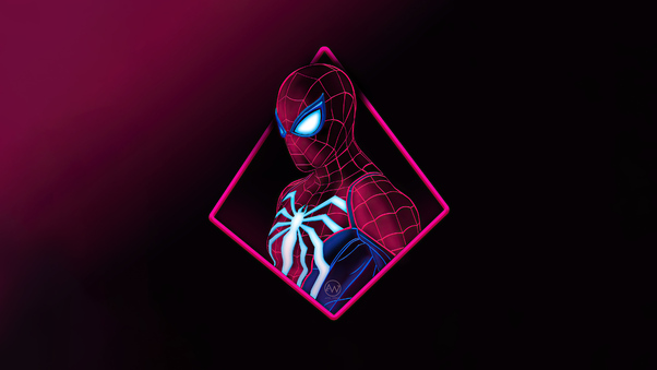 Spiderman Blur Minimal 4k Wallpaper