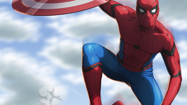 Spiderman Civil War Artwork 8k Wallpaper